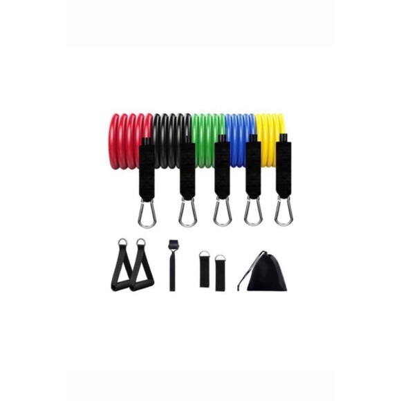 Resistance Bands 11 Piece Set - Picture 1 of 9